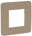 Изображение товара Рамка Schneider Electric UNICA STUDIO Color 1 пост 85х85х10 мм, материал корпуса - пластик, монтаж - универсальный, цвет - песочный, задняя панель - бежевый
