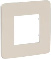 Изображение товара Рамка Schneider Electric UNICA STUDIO Color 1 пост 85х85х10 мм, материал корпуса - пластик, монтаж - универсальный, цвет - шампань, задняя панель - белый
