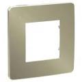 Изображение товара Рамка Schneider Electric UNICA STUDIO Metal 1 пост 85х85х10 мм бронзовая