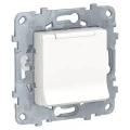 Изображение товара Розетка Schneider Electric Unica New 1-местная IP40 с заземлением и крышкой, белая