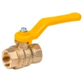 Изображение товара Кран шаровой Dist Эксперт 1 1/4″ Ду32 Ру40 ГАЗ полнопроходной, латунь CW617N, уплотнение - фторопласт, внутренняя резьба, ручка-рычаг
