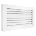 Изображение товара Решетка вентиляционная SHUFT BG 300х150 переточная, материал - алюминий, белая