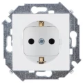 Изображение товара Розетка Simon 15 Aqua 1-местная скрытой установки с заземлением, IP20, белая
