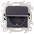 Изображение товара Розетка Simon 24 Harmonie 1-местная скрытая установка с заземлением и шторками