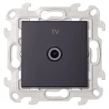 Изображение товара Розетка телевизионная Simon 24 Harmonie одинарная скрытая установка IP20 графит