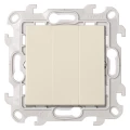 Изображение товара Выключатель трехклавишный Simon 24 Harmonie скрытой установки с 3 клавишами IP20 цвет слоновая кост