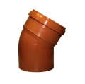 Изображение товара Отвод Sinikon НПВХ Дн160x30° наружная канализация коричневый