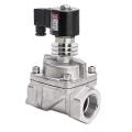 Изображение товара Клапан электромагнитный Smart HX-5571 1″ Ду25 Ру16 муфтовый пилотный, нормально-закрытый, корпус – нержавеющая сталь AISI-304, уплотнение – TEFLON, AC110V, для горячей воды и пара