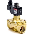 Изображение товара Клапан электромагнитный Smart SM-5564 1″ Ду25 Ру10 резьбовой, нормально-открытый, корпус - латунь, уплотнение - FKM, DC 12V