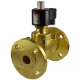 Изображение товара Клапан электромагнитный Smart SA-5578F Ду25 Ру12 пилотный фланцевый, нормально-открытый, корпус - латунь, уплотнение - TEFLON, катушка 220В, для горячей воды и пара