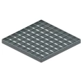 Изображение товара Решетка СТИЛОТ SteeStart 300х300 мм, класс нагрузки В125 для дождеприемника, сталь ячеистая