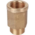 Изображение товара Удлинитель STOUT SFT-0054 1/2″ х 1/2″ Ду15x15 L=40.5 мм Ру16 шестигранный внутренняя/наружная резьба, корпус - латунь