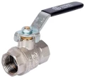 Изображение товара Кран шаровой STOUT SVB-0011 1/2″ Ду15 Ру40 стандартнопроходной, двухходовой, латунь CW617N, уплотнение - PTFE, внутренняя резьба, ручка-рычаг