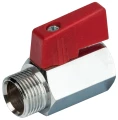 Изображение товара Кран шаровой STOUT SVB-0022 3/8″ Ду10 Ру10 полнопроходной, двухходовой, латунь CW617N, уплотнение - PTFE, внутренняя резьба / наружная резьба, ручка-флажок