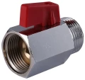 Изображение товара Кран шаровой STOUT SVB-0022 3/4″ Ду20 Ру10 полнопроходной, двухходовой, латунь CW617N, уплотнение - PTFE, внутренняя резьба / наружная резьба, ручка-флажок