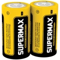 Изображение товара Элемент питания солевой SuperMax D R20 1.5 В, 2 шт упаковка