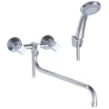 Изображение товара Смеситель для ванны с душем SWES Astra 350 мм двухвентильный хром монолит из латуни