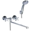 Изображение товара Смеситель для ванны с душем SWES Borsa длина 350 мм двухвентильный хром