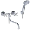 Изображение товара Смеситель для ванны с душем SWES Extra длина 200 мм двухвентильный хром