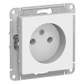 Изображение товара Розетка Systeme Electric AtlasDesign 1-местная скрытая установка IP20 белая