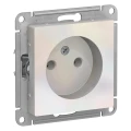Изображение товара Розетка Systeme Electric AtlasDesign 1-местная скрытая установка 16А IP20 жемчуг
