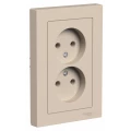 Изображение товара Розетка Systeme Electric AtlasDesign 2-местная скрытой установки без заземления