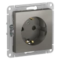 Изображение товара Розетка Systeme Electric AtlasDesign 1-местная скрытой установки с заземлением