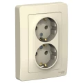 Изображение товара Розетка Systeme Electric Blanca 2-местная для скрытой установки 16А IP20 молочная