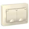 Изображение товара Розетка Systeme Electric Blanca 2-местная скрытая установка IP20 16А с заземлением