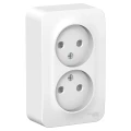 Изображение товара Розетка Systeme Electric Blanca 2-местная для открытой установки 16А IP20