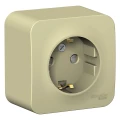 Изображение товара Розетка Systeme Electric Blanca 1-местная открытой установки с заземлением IP20 бежевый
