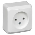 Изображение товара Розетка Systeme Electric Этюд 1-местная для открытой установки 16А IP20 белая