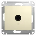 Изображение товара Розетка телевизионная скрытого монтажа IP20 серия Glossa бежевый 1 пост