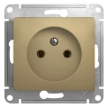 Изображение товара Розетка скрытая система Electric Glossa 1-местная без заземления титановая