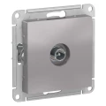 Изображение товара Розетка Systeme Electric AtlasDesign TV 1-местная для скрытой установки IP20 5-2150 Гц 4 дБ, проходная, механизм, алюминий