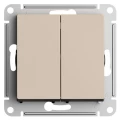 Изображение товара Двухклавишный переключатель Systeme Electric AtlasDesign песочный цвет