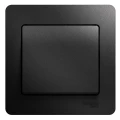Изображение товара Выключатель одноклавишный Systeme Electric Glossa скрытой установки антрацит IP20