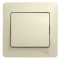 Изображение товара Выключатель одноклавишный Systeme Electric Glossa бежевый скрытого монтажа