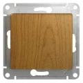 Изображение товара Переключатель одноклавишный Systeme Electric Glossa проходной скрытой установки, номинальный ток - 10 А, степень защиты IP20, механизм, цвет - дуб