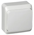 Изображение товара Переключатель Systeme Electric Этюд белый открытый одноклавишный для освещения