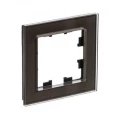 Изображение товара Рамка Systeme Electric AtlasDesign Nature 1П 1 пост, степень защиты IP20, корпус - стекло, цвет - мокко