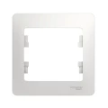 Изображение товара Рамка Systeme Electric Glossa 1П 1 пост белая для электроустановок