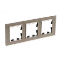 Изображение товара Рамка Systeme Electric AtlasDesign Nature 3П 3 поста стекло шампань IP20