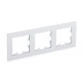 Изображение товара Рамка Systeme Electric AtlasDesign Nature 3П 3 поста белое матовое стекло