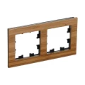 Изображение товара Рамка Systeme Electric AtlasDesign Nature 2П 2 поста, степень защиты IP20, корпус - дерево, цвет - бамбук