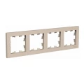 Изображение товара Рамка Systeme Electric AtlasDesign 4П 4 поста универсальная песочная пластиковая