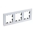 Изображение товара Рамка Systeme Electric AtlasDesign Nature 3П 3 поста, степень защиты IP20, корпус - стекло, цвет - белый