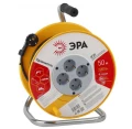 Изображение товара Удлинитель на катушке ЭРА ПВС 30 м 4 розетки 10 А IP20 с заземлением