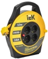Изображение товара Удлинитель на катушке IEK ПВС 3х1.5 мм2 длина 10м 4 розетки IP20 с заземлением