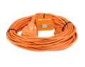Изображение товара Удлинитель-шнур TDM ПВС 3х1.0 мм2 длина - 20 м, розетки - 1 шт, IP44, с заземлением, цвет - оранжевый SQ1301-0616